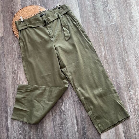 Nwt banana republic high Rise cotton linen stretch wide leg pants plus size‎ 20 - Picture 1 of 8